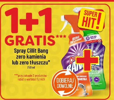Spray Cillit Bang zero kamienia lub zero tłuszczu promocja w POLOmarket