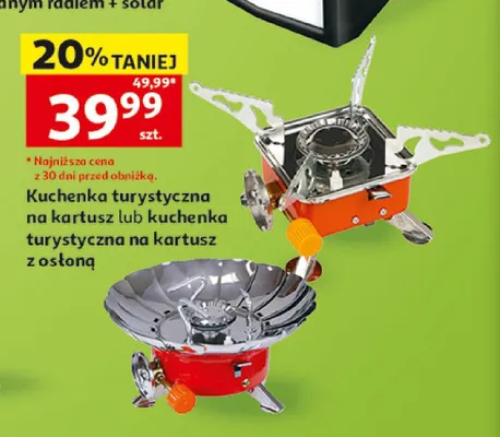 Kuchenka turystyczna na kartusz z osłoną promocja w Auchan
