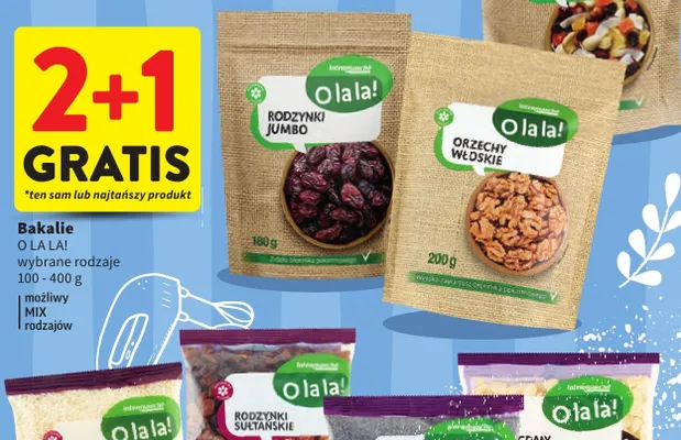 Bakalie rodzynki jumbo promocja w Intermarche
