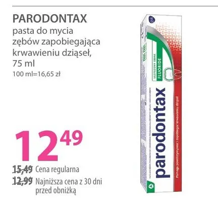 Pasta do mycia zębów zapobiegająca krwawieniu dziąseł promocja w Hebe