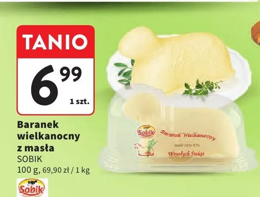 Baranek wielkanocny z masła promocja w Intermarche