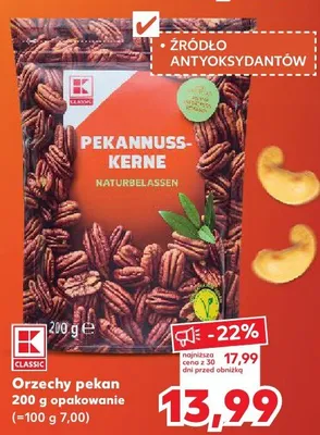 Orzechy pekan K-Classic promocja w Kaufland