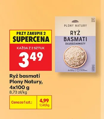 Ryż basmati Plony Natury 4-pak 100 g promocja w Biedronka