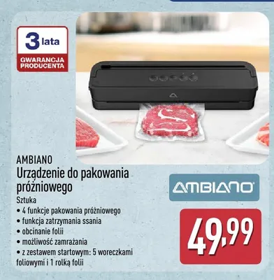 Urządzenie do pakowania próżniowego Ambiano promocja w Aldi