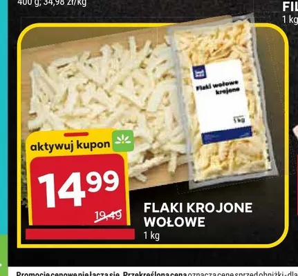 Flaki krojone wołowe promocja w Stokrotka