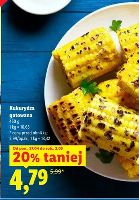 Kukurydza gotowana promocja w Lidl