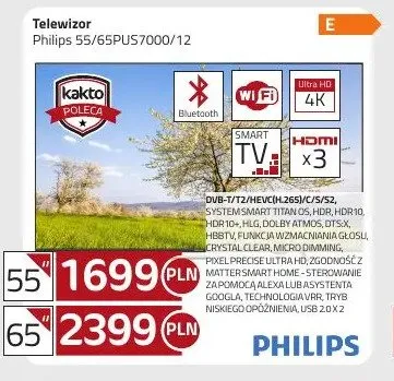 Telewizor Philips 55/65PUS7000/12 promocja w kakto.pl