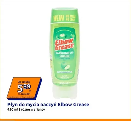Płyn do mycia naczyń Elbow Grease promocja w Action