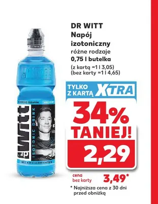 Napój izotoniczny Dr Witt promocja w Kaufland
