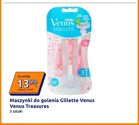 Maszynki do golenia Gillette Venus Treasures 3-pak promocja w Action