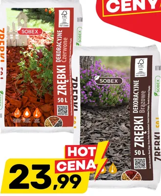 Zrębki dekoracyjne brązowy promocja w Bricomarche