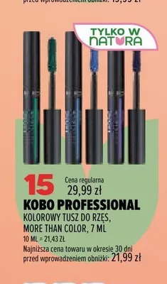 Kolorowy Tusz do rzęs Kobo Professional More Than Color promocja w Drogerie Natura