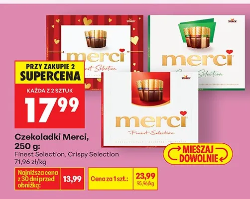 Czekoladki Crispy Selection promocja w Biedronka