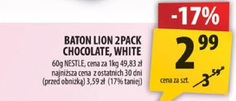 Baton 2pack chocolate, white promocja w Arhelan