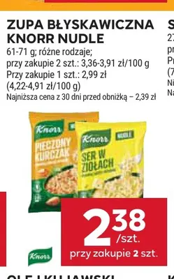 Zupa błyskawiczna Knorr Nudle promocja w Stokrotka