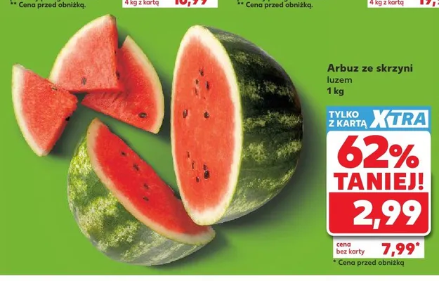 Arbuz ze skrzyni luzem promocja w Kaufland