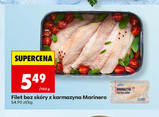 Filet bez skóry z karmazyna Marinero promocja w Biedronka