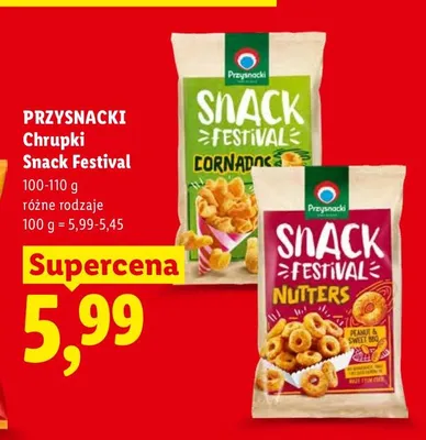 Chrupki Przysnacki Snack Festival Cornados promocja w Lidl