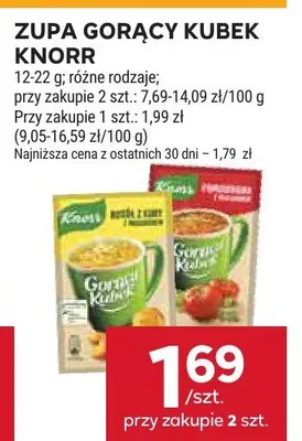 Zupa gorący kubek promocja w Stokrotka