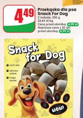 Przekąska dla psa Snack For Dog promocja w Dino