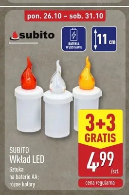 Wkład LED Subito promocja w Aldi