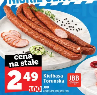 Kiełbasa Toruńska JBB promocja w TOPAZ