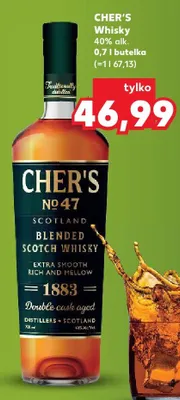 Whisky CHER'S 40% alk. promocja w Kaufland