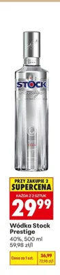 Wódka Stock Prestige promocja w Biedronka