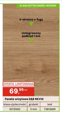 Panele winylowe Dąb Nevio promocja w Leroy Merlin