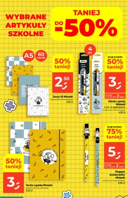 Ołówki z gumką Minionki promocja w Dealz