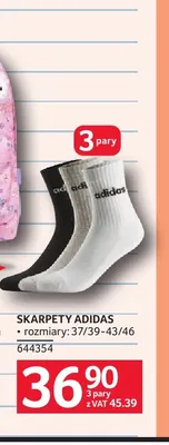 Skarpety Adidas 3-pak promocja w Selgros