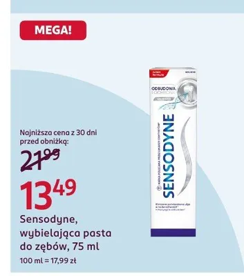 Wybielająca pasta do zębów promocja w Rossmann