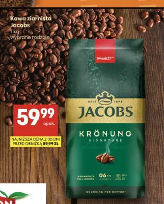 Kawa ziarnista Jacobs Krönung promocja w Delikatesy Centrum