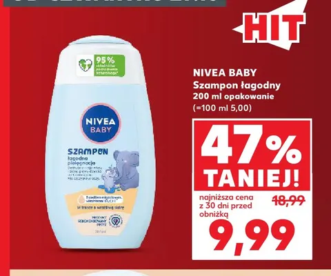 Szampon łagodny Nivea Baby promocja w Kaufland