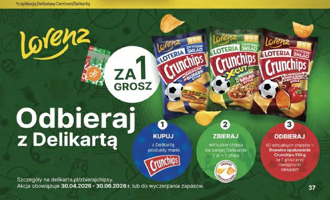 Chipsy Crunchips X-Cut Mexican Salsa Style promocja w Delikatesy Centrum