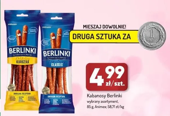 Kabanosy Berlinki wybrane rodzaje promocja w Avita