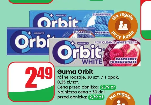 Guma Orbit Peppermint promocja w Dino