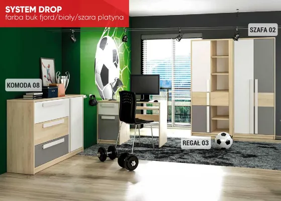 Komoda 08 138x94x40cm promocja w Merkury Market