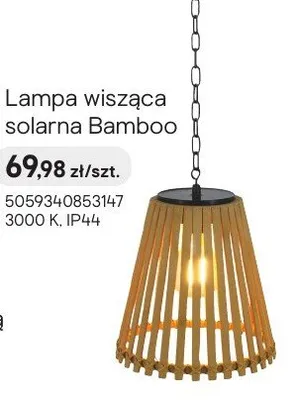 Lampa wisząca solarna Bamboo 3000K IP44 promocja w Castorama