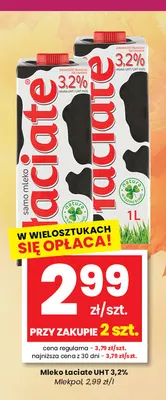 Mleko UHT Łaciate 3,2% promocja w emma MARKET