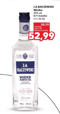 Wódka 40% alk. 0,7l promocja w Kaufland