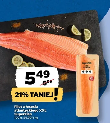Filet z łososia atlantyckiego XXL promocja w Netto