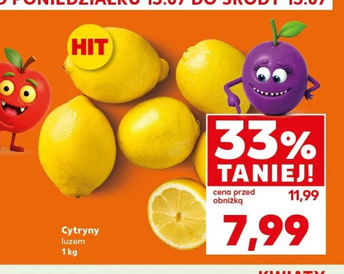 Cytryny luzem promocja w Kaufland
