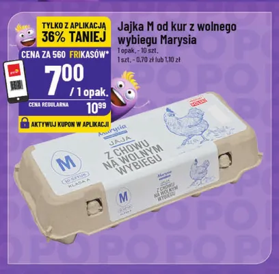 Jajka kurze M od kur z wolnego wybiegu Marysia promocja w POLOmarket