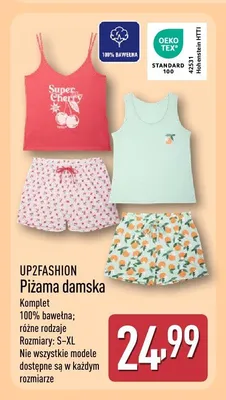 Piżama damska UP2FASHION promocja w Aldi