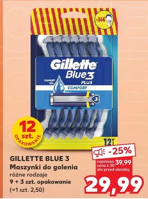 Maszynki do golenia Gillette Blue 3 Plus Comfort promocja w Kaufland