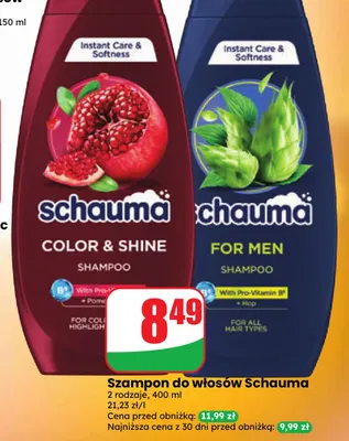 Szampon do włosów Color & Shine Schauma promocja w Dino