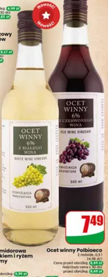 Ocet winny Polbioeco promocja w Dino