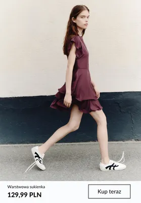 Warstwowa sukienka promocja w H&M