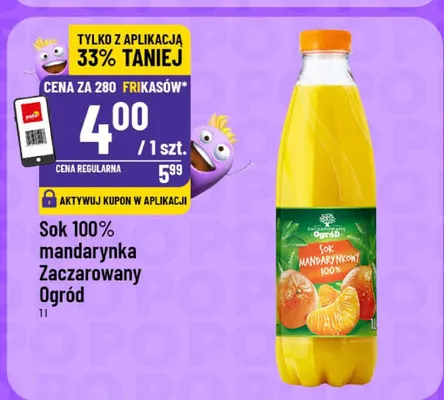 Sok 100% mandarynka Zaczarowany Ogród promocja w POLOmarket